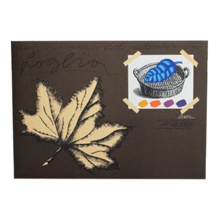 Lithograph by Concetto Pozzati, 1974 For Sale