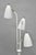 Mid-Century Modern Mid 20th Century Gerald Thurston for Lightolier Mid Century Modern White Metal Pole Floor Lamp For Sale - Image 3 of 14