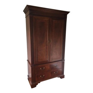 Ethan Allen 18th Century Collection Mahogany Armoire For Sale