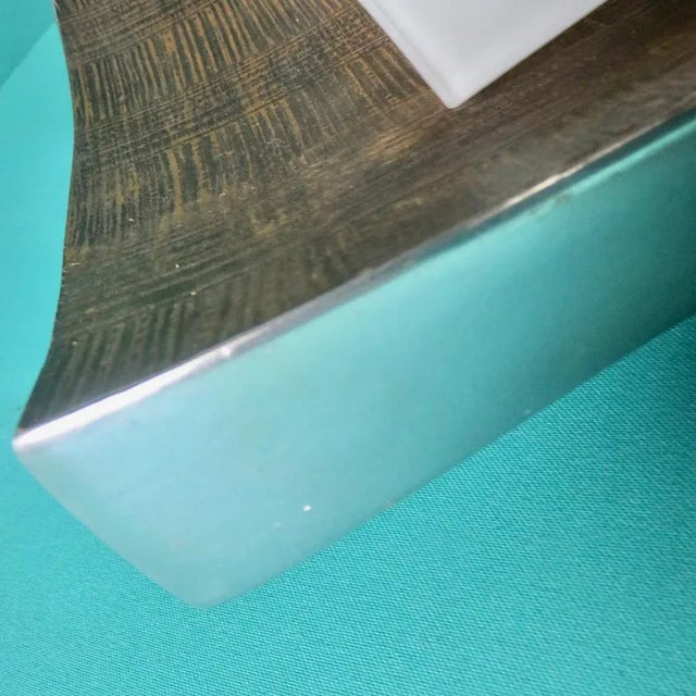 Gold Sconces in Gilded Low Relief Alloy and Opaline Glass. Germany 1980 from Fischer Leuchten, Set of 2 For Sale - Image 8 of 11