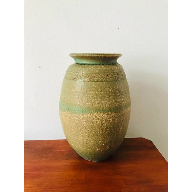 Vintage Signed Rick Jenkins Pottery Vase For Sale - Image 4 of 10