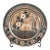 Monumental 20" Tonala Earthenware Charger With Stand For Sale