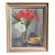 Mid 20th Century Floral Still Life Oil Painting, Framed For Sale