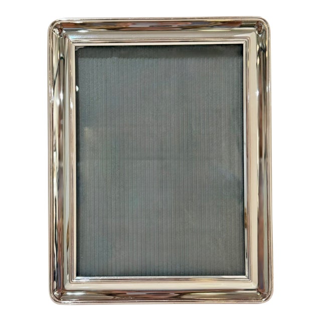 Mid 20th Century Christofle Sterling Silver Frame – Minimalist Design For Sale