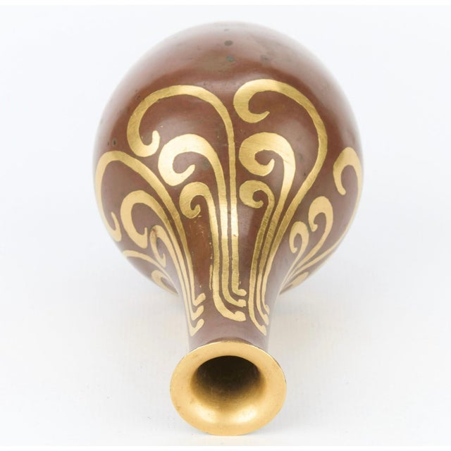 1920s Luc Lanel for Christofle Dinanderie Vase For Sale - Image 9 of 12