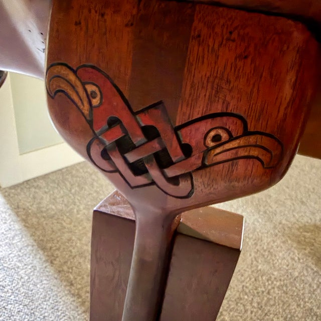 Wood Gabriel McKeagney Celtic Hand Carved Wood Music Stand For Sale - Image 7 of 10