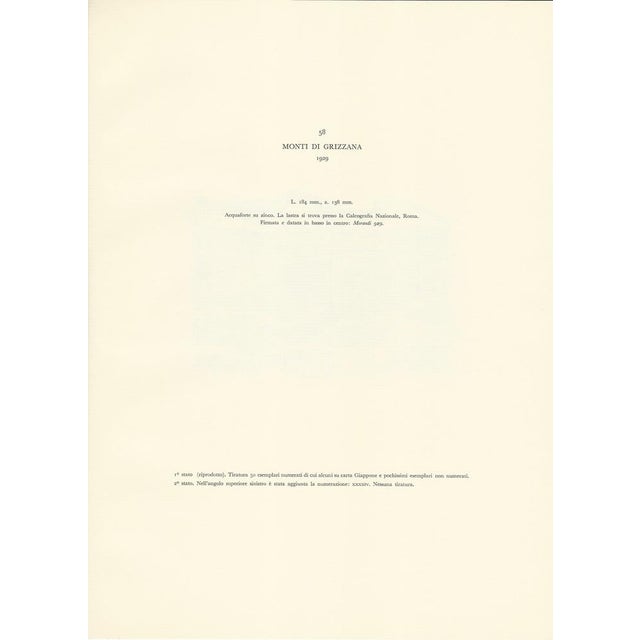 1950s Giorgio Morandi, Grizzana Mountains, 1957, Paper For Sale - Image 5 of 7