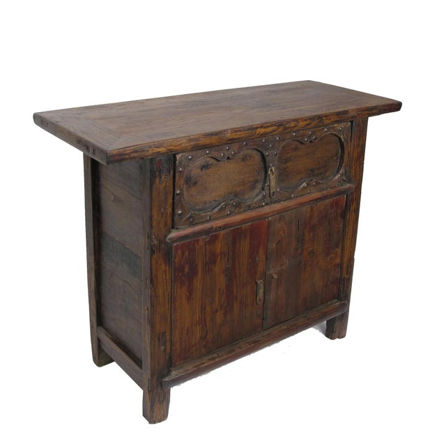 Cabinet With One Hand Carved Front Drawer For Sale - Image 4 of 9
