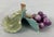 Artisan Crafted/Hand Painted Porcelain "Grapes on a Leaf”. For Sale In West Palm - Image 6 of 10