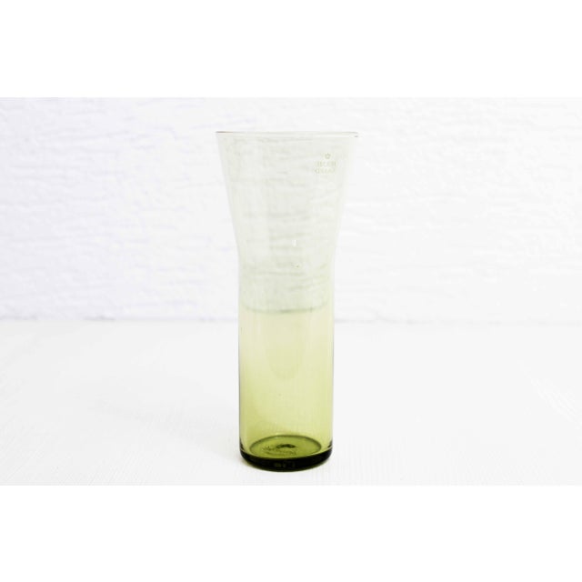 Glass Yellow Glass Vase from Holmegaard, 1970s For Sale - Image 7 of 7