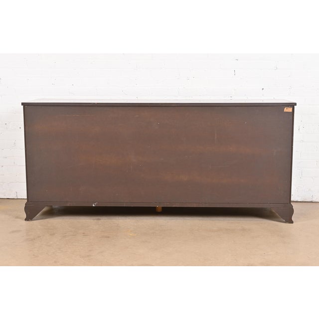 Baker Furniture Chippendale Carved Mahogany Long Dresser or Credenza For Sale - Image 11 of 12
