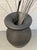 1980s Postmodern Black Corrugated Cardboard Floor Vase by Flute, Chicago For Sale - Image 5 of 6