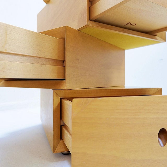 Small Sculptural Swivel Chests of Drawers, Spain, 1990s, Set of 2 For Sale - Image 9 of 16