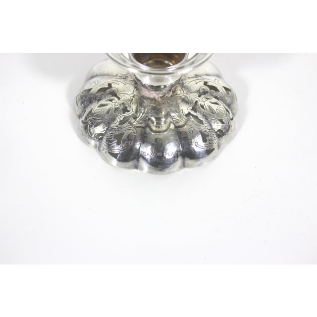 1910 Victorian Silver Plate Phoenix and Shield Ring or Candy Dish English Silverplate For Sale - Image 11 of 16