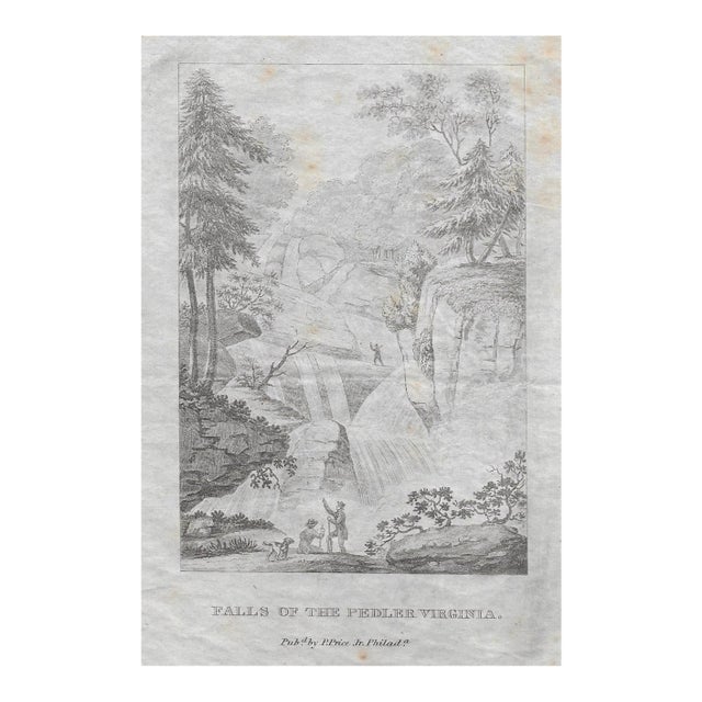 1820 Falls of the Pedler Virginia Engraving For Sale