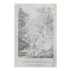 1820 Falls of the Pedler Virginia Engraving