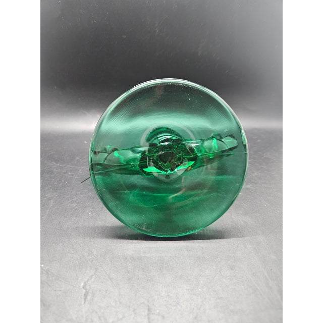 Shabby Chic Vintage Indiana Glass "Willow" Pattern Single Candleholder For Sale - Image 3 of 3