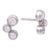 Vintage Tiffany & Co. Platinum Bubble Diamond Studs Earrings, A Pair For Sale