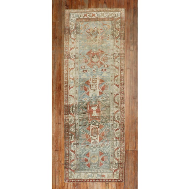 Antique Kurd Bidjar Runner, 3'7'' X 10 For Sale - Image 9 of 9