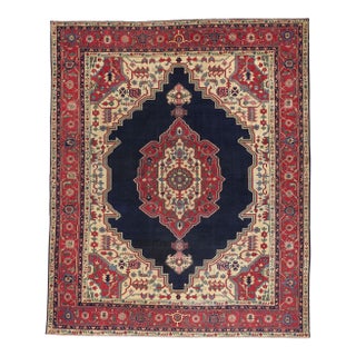 Late 19th Century Turkish Serapi Rug, 12'00 X 14'08 For Sale