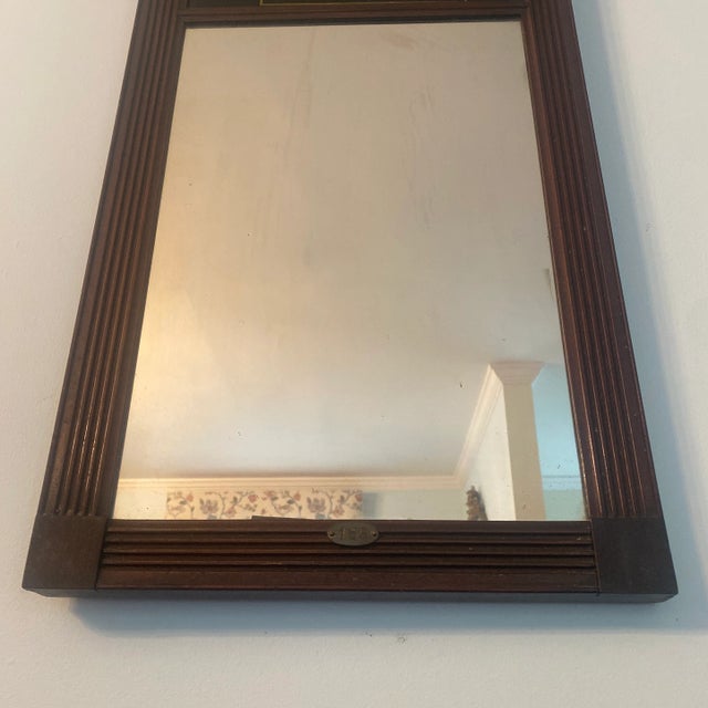 Coffee 19th Century Hand Painted New York Harbor Federal Mirror For Sale - Image 8 of 13