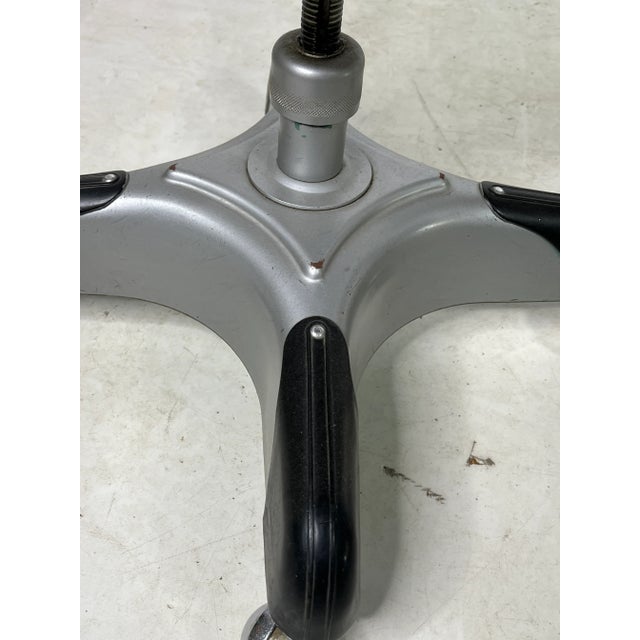 Mid Century Harter Steel Swivel Office Chair For Sale - Image 10 of 11