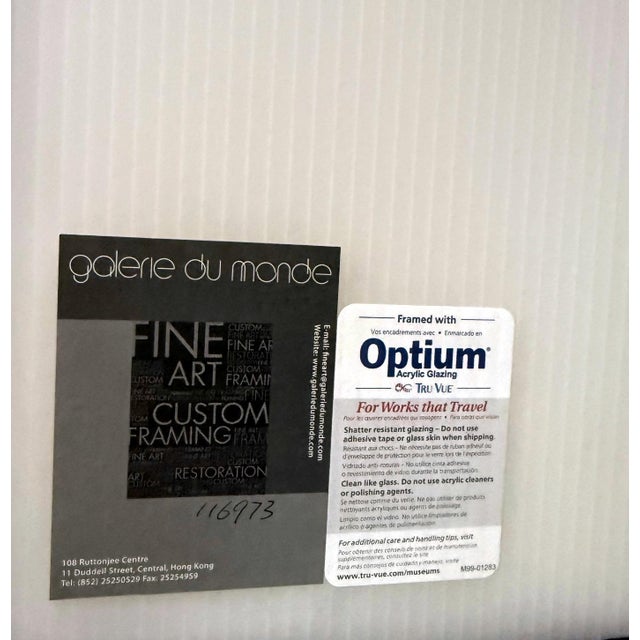 Framed Chinese Ink Art Calligraphy by Fung Ming Chip For Sale - Image 15 of 16