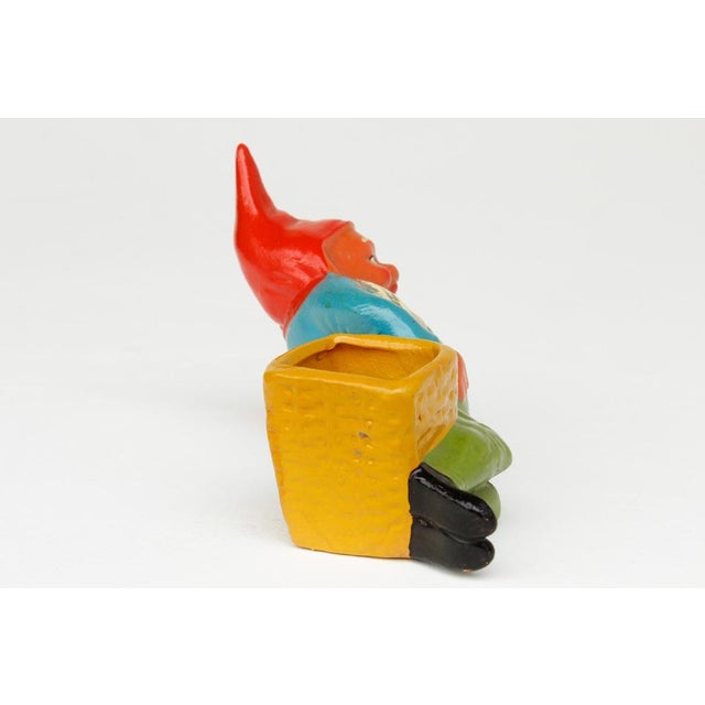 East German Terracotta Garden Gnome from VEB, 1970s For Sale - Image 4 of 8