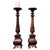 Tall Gothic Turned and Carved Wooden Candlesticks, 1960, Set of 2 For Sale - Image 6 of 6