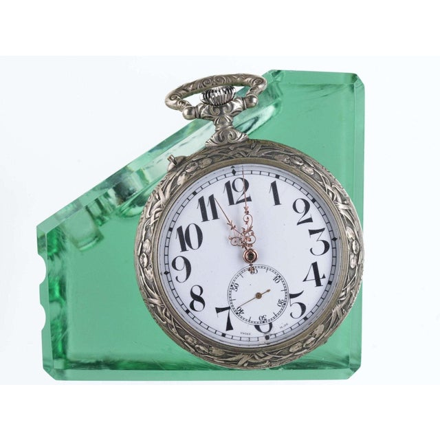 Metal Huge Antique Miners Presentation Pocket Watch 50mm works 70mm case 58mm dial For Sale - Image 7 of 11