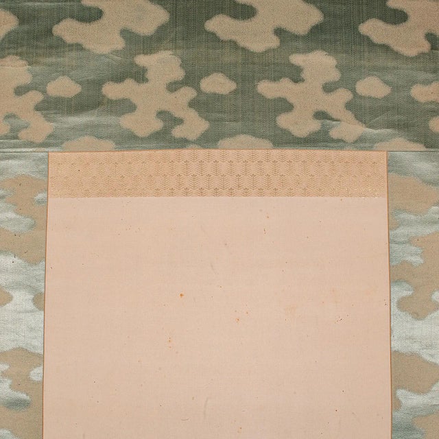 Early 20th Century 1920's 6' 6'' Tall Antique Scroll Painting For Sale - Image 5 of 9