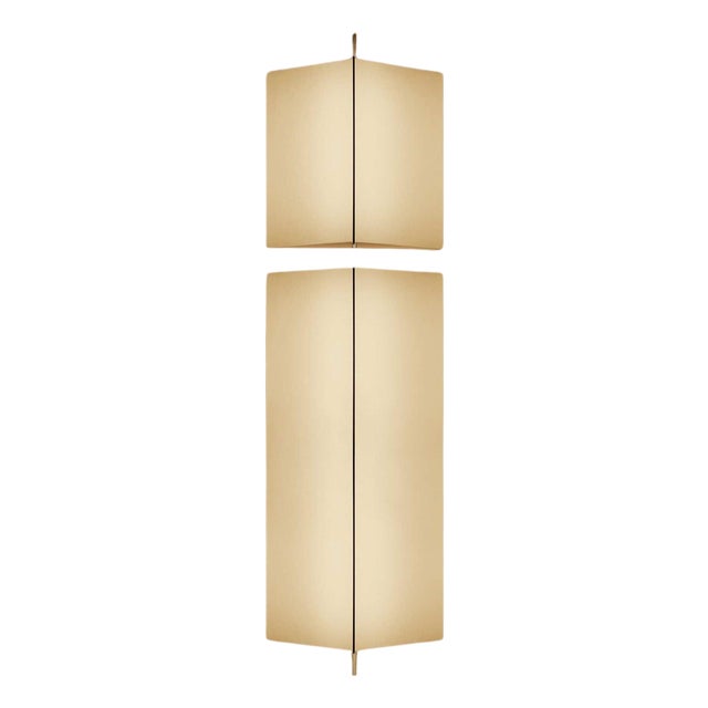 Bronze 3T09 Structure and Ivory Fabric Wall Lamp by Neri & Hu for Cassina For Sale