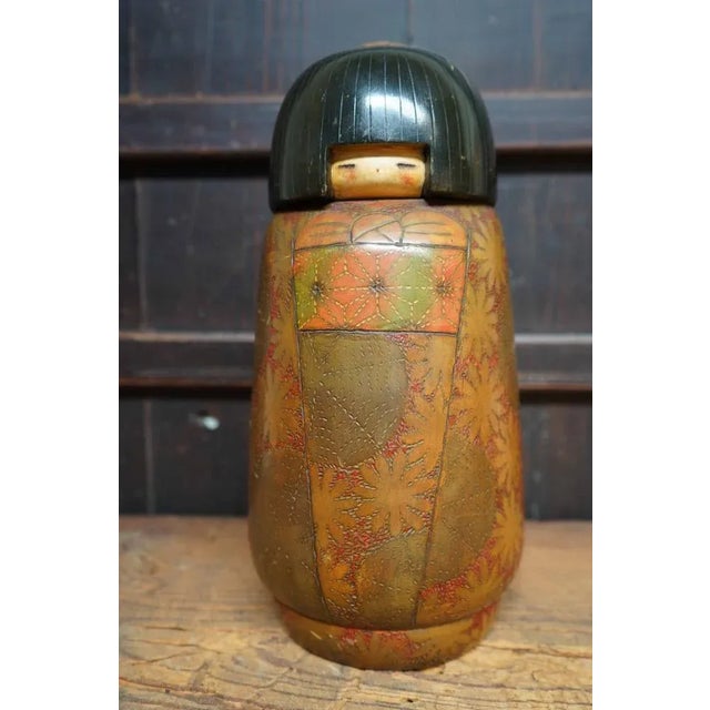 Vintage Sosaku Kokeshi by Inosuke Kobayashi, Japan, 1960s For Sale - Image 12 of 12