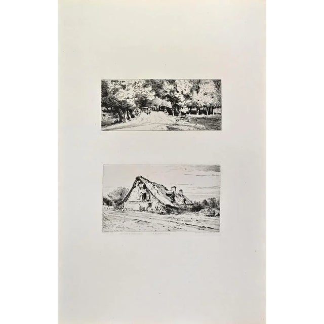 A Nohant-Vico is an artwork realized by Joseph François Villevieille in the 1870s. Etching. Good conditions. Realized for...