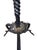 Antique Wrought Iron Floor Candelabras - Holds One Pillar Candle - Set of 2 For Sale - Image 10 of 11