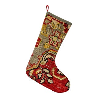 Turkish Kilim Rug Christmas Stocking For Sale