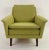 Mid-Century Modern Folke Ohlsson for Fritz Hansen MCM Lounge Chair in Green Upholstery, a Pair For Sale - Image 3 of 13