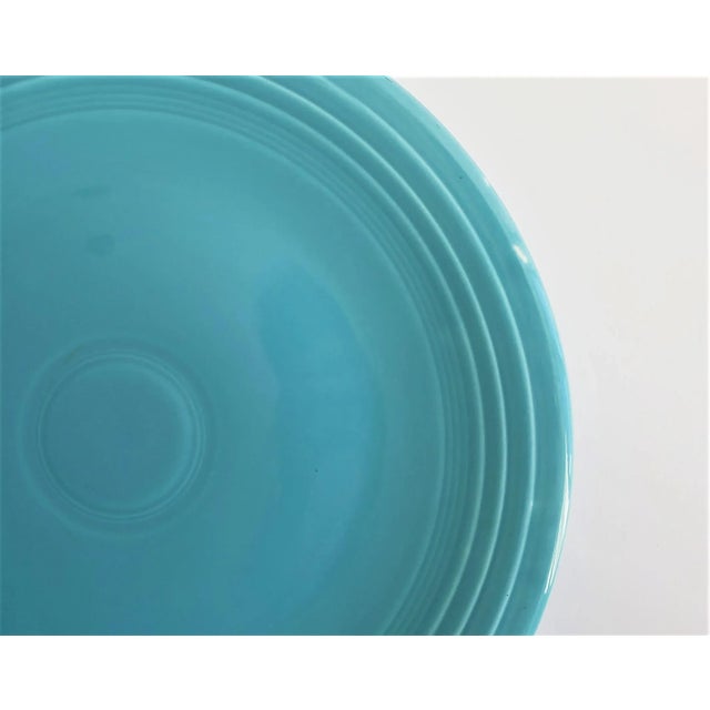 Homer Laughlin Fiesta 15" Chop Plate-Turquoise For Sale - Image 4 of 6