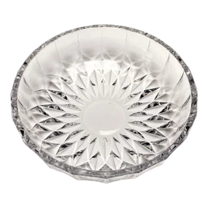 1980s Val Saint Lambert Crystal Bowl, Belgian