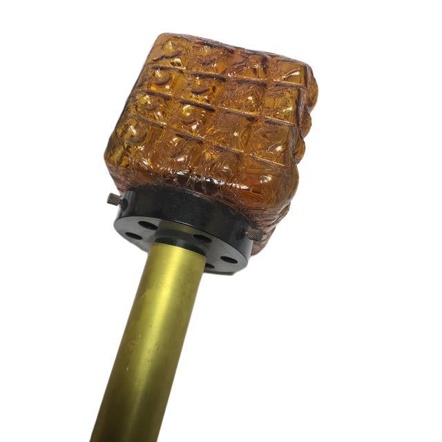 Black Vintage Figurative Glass Hanging Lamp, Poland, 1970s For Sale - Image 8 of 10