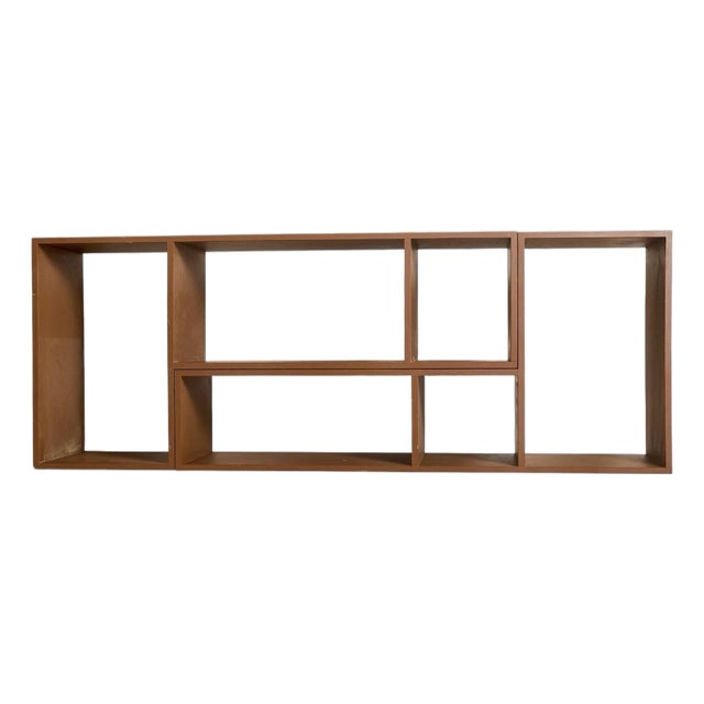 Wood Multi Cubby Shelf For Sale