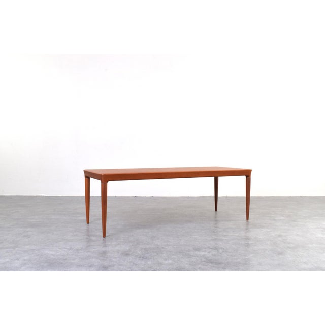 Mid-Century Danish Teak Coffee Table by Johannes Andersen for CFC Silkeborg, 1960s For Sale - Image 10 of 10