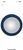 Glass Mid 20th Century Italian Modern Blue Beveled Convex Mirror For Sale - Image 7 of 7