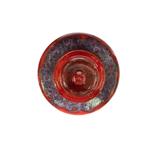 Red Poole Pottery V&A Ruskin Vase by Karen R Ford, 2005 For Sale - Image 8 of 9