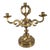 20th Century Mexican Rustic Gilt Tin Candelabra Candlestick For Sale