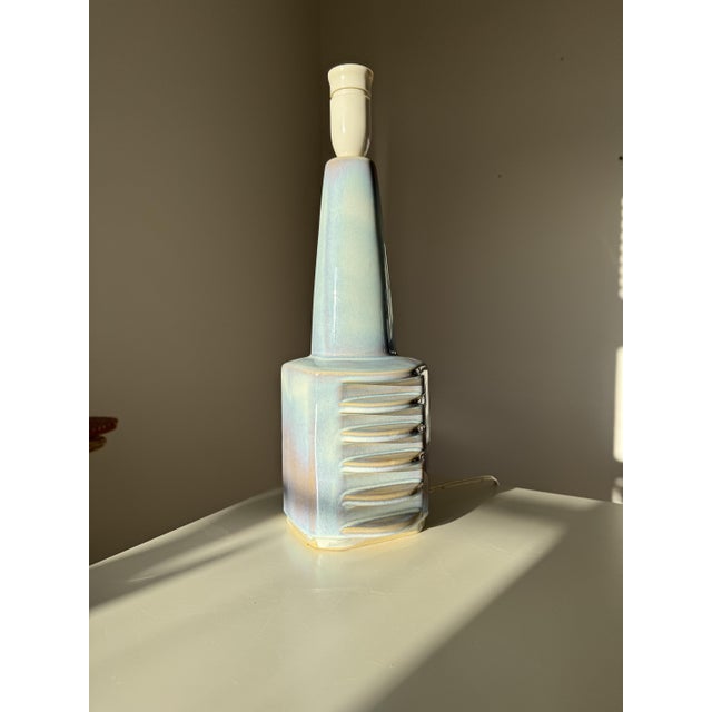 Large Danish Ceramic Table Lamp by Einar Johansen for Søholm Stentøj, Denmark, 1960s For Sale - Image 10 of 11