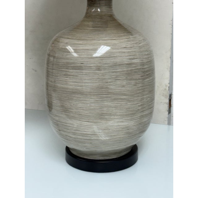 Modern Farmhouse Ceramic Table Lamps, Pair For Sale In San Francisco - Image 6 of 12