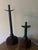 Metal Pair of Rare Retired David Gulassa Candlesticks Wood & Bronze. Renowned Artist From the Pacific Northwest. These Are Heavy and Gorgeous - For Sale - Image 7 of 8