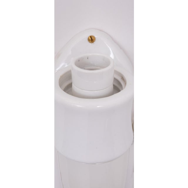 Ceramic Model 6068 Wall Lamps by Wilhelm Wagenfeld for Lindner Leuchten, 1950s, Set of 2 For Sale - Image 7 of 8