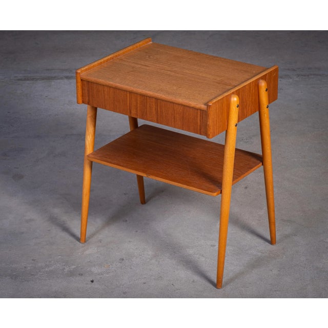 1960s Swedish Teak Bedside Tables from Ab Carlström & Co. Möbelfabrik, 1960s, Set of 2 For Sale - Image 5 of 8